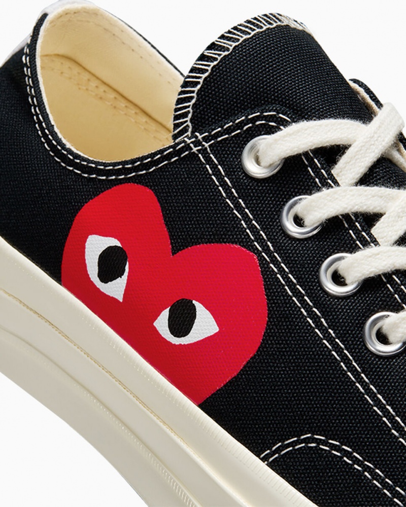 Converse Converse x Comme des Garçons PLAY Chuck 70 Czarne Białe Czerwone | 415903-ESD