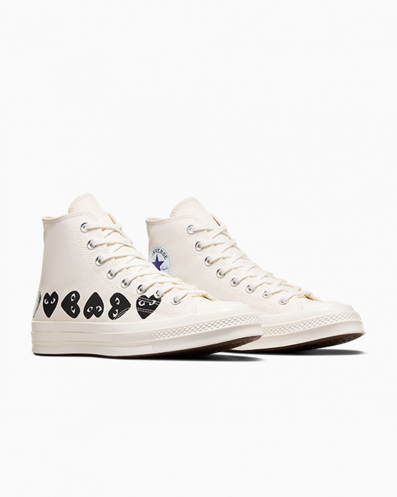 Converse Converse x Comme des Garçons PLAY Chuck 70 Multi Heart Czarne | 186739-GWD