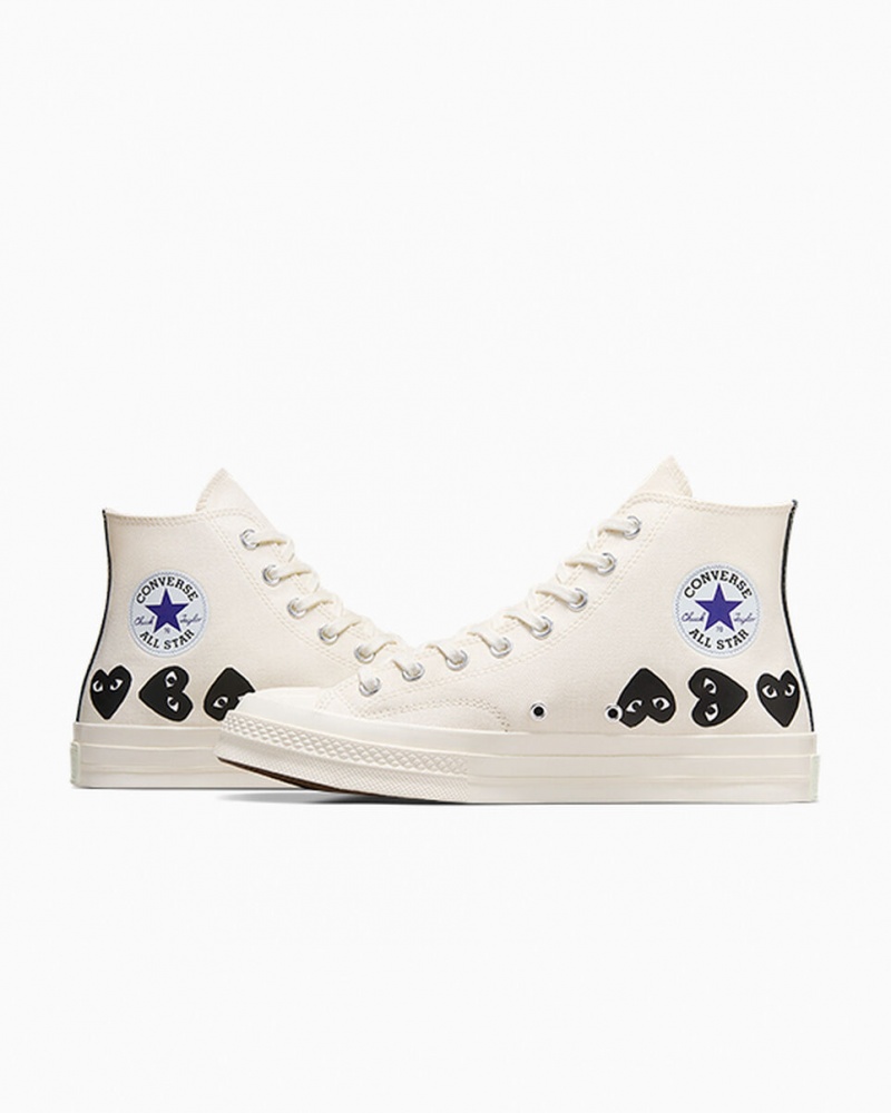 Converse Converse x Comme des Garçons PLAY Chuck 70 Multi Heart Czarne | 186739-GWD