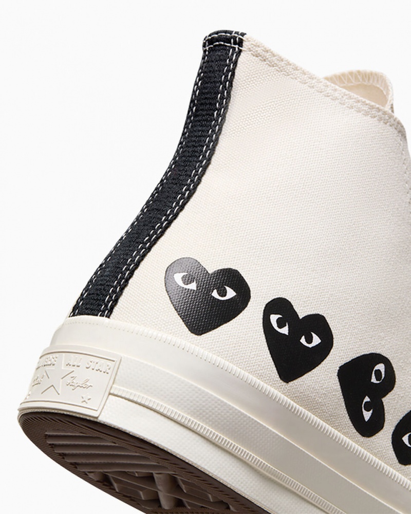 Converse Converse x Comme des Garçons PLAY Chuck 70 Multi Heart Czarne | 186739-GWD