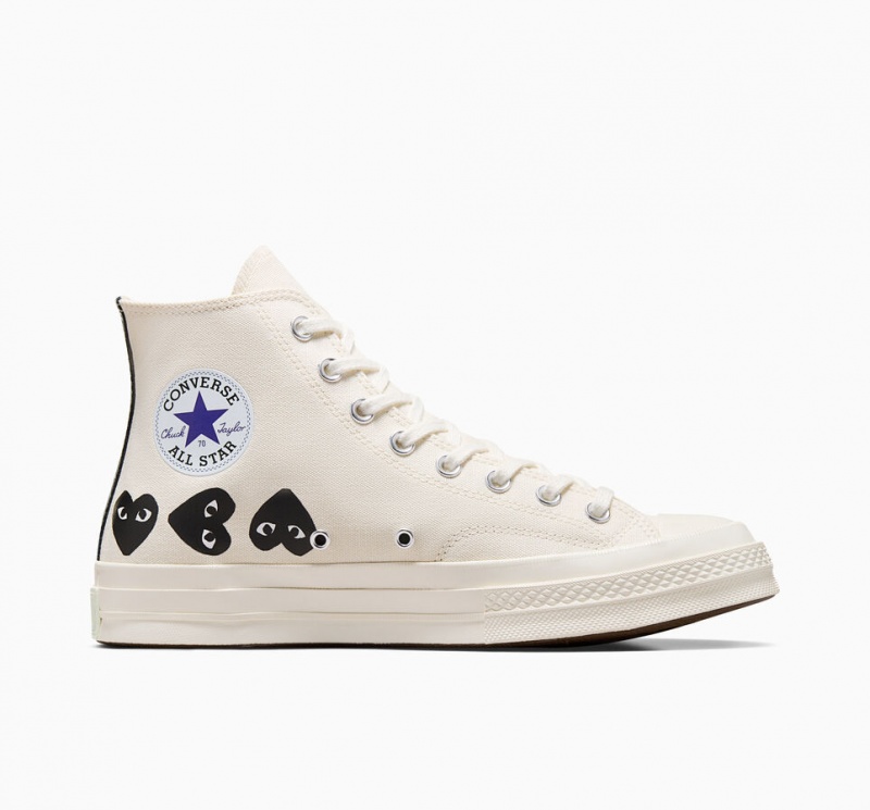 Converse Converse x Comme des Garçons PLAY Chuck 70 Multi Heart Czarne | 186739-GWD