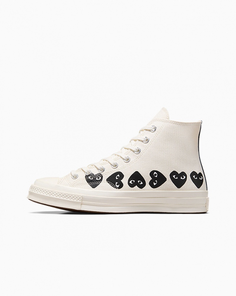 Converse Converse x Comme des Garçons PLAY Chuck 70 Multi Heart Czarne | 196743-KDO