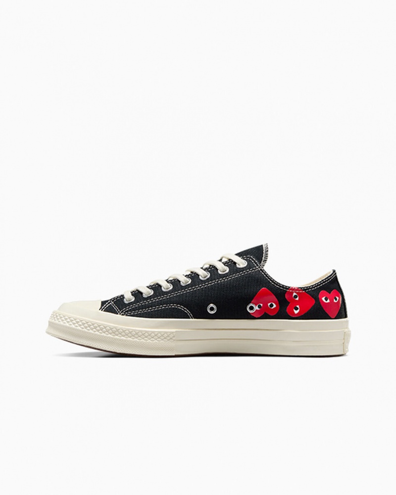 Converse Converse x Comme des Garçons PLAY Chuck 70 Multi Heart Czarne Czerwone | 461702-RNL