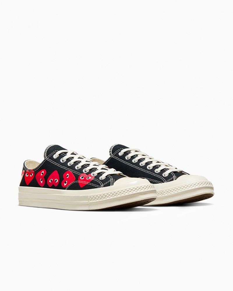 Converse Converse x Comme des Garçons PLAY Chuck 70 Multi Heart Czarne Czerwone | 461702-RNL