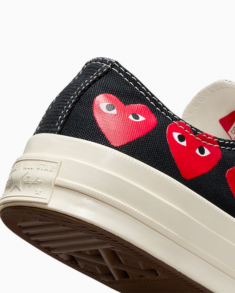 Converse Converse x Comme des Garçons PLAY Chuck 70 Multi Heart Czarne Czerwone | 461702-RNL