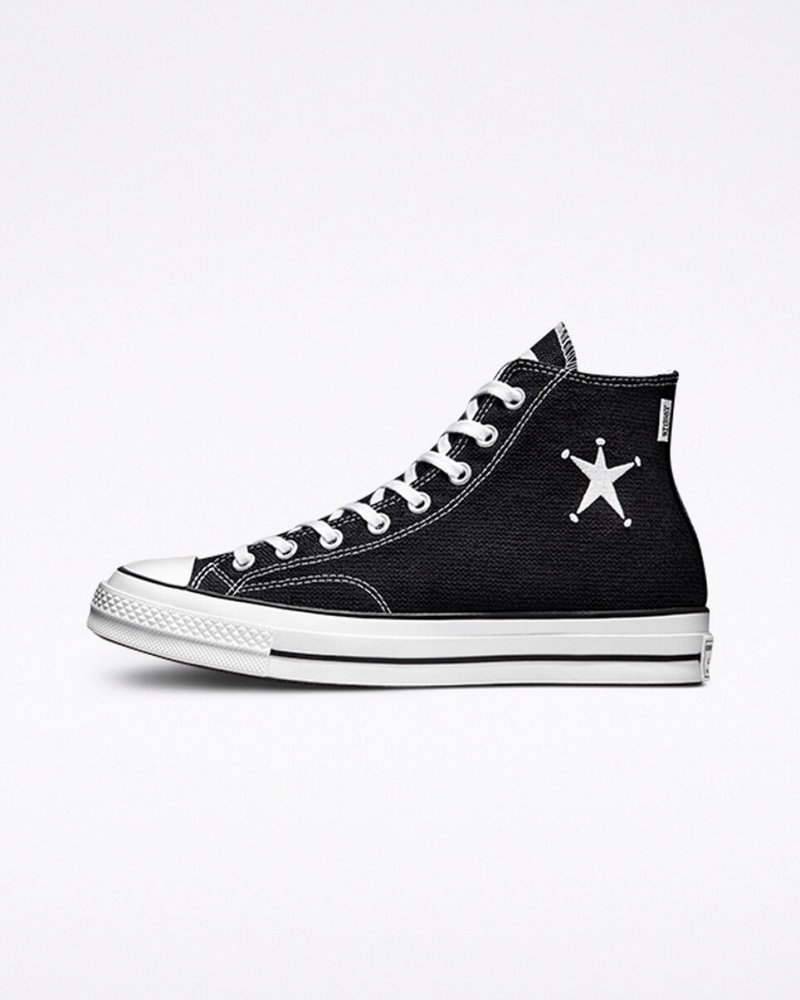 Converse Converse x Stüssy Chuck 70 Czarne Białe Czarne | 841957-IPX