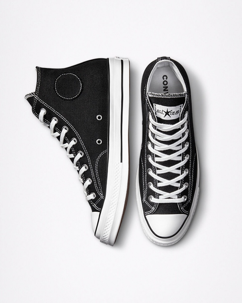 Converse Converse x Stüssy Chuck 70 Czarne Białe Czarne | 841957-IPX