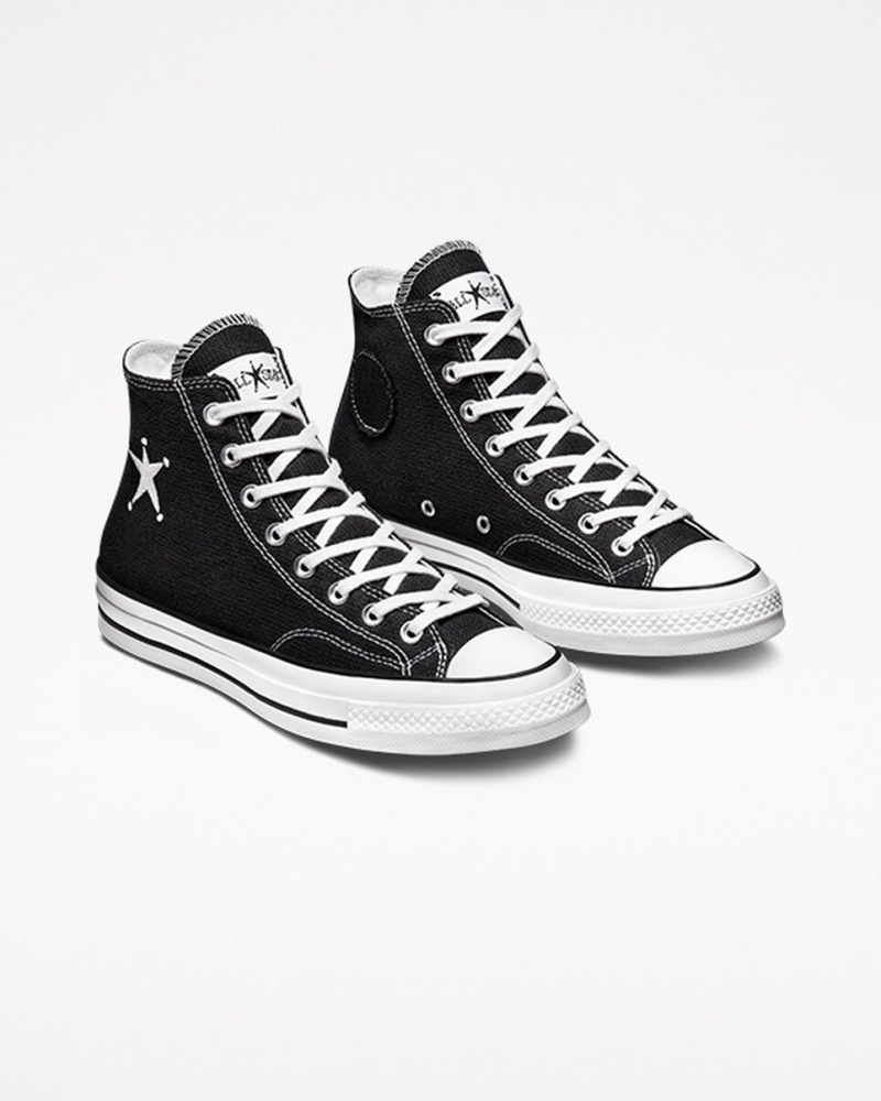 Converse Converse x Stüssy Chuck 70 Czarne Białe Czarne | 841957-IPX