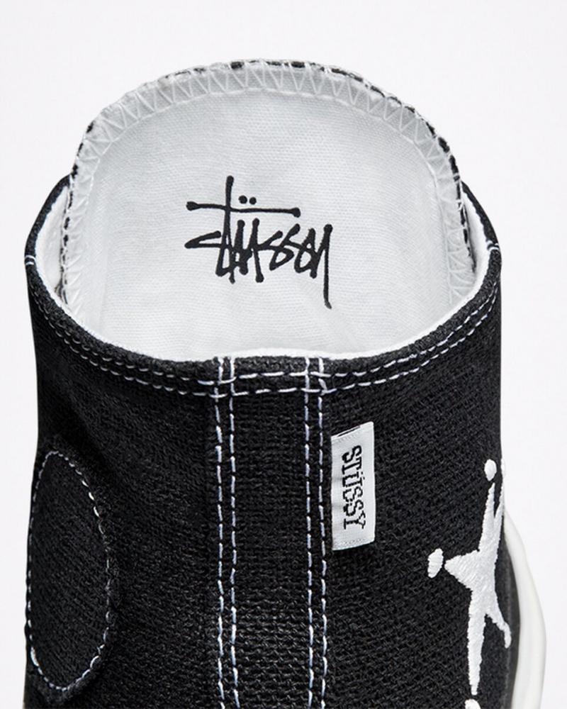 Converse Converse x Stüssy Chuck 70 Czarne Białe Czarne | 841957-IPX