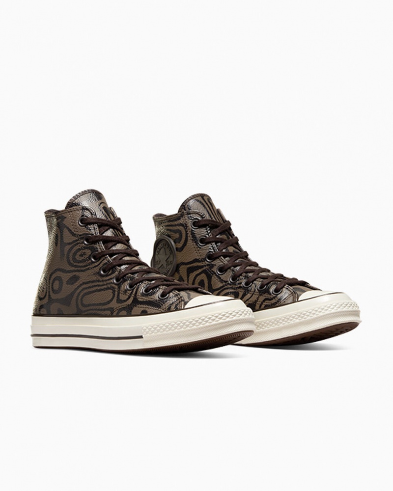 Converse Converse x Wonka Chuck 70 Chocolate Swirl Brązowe | 382956-SUR