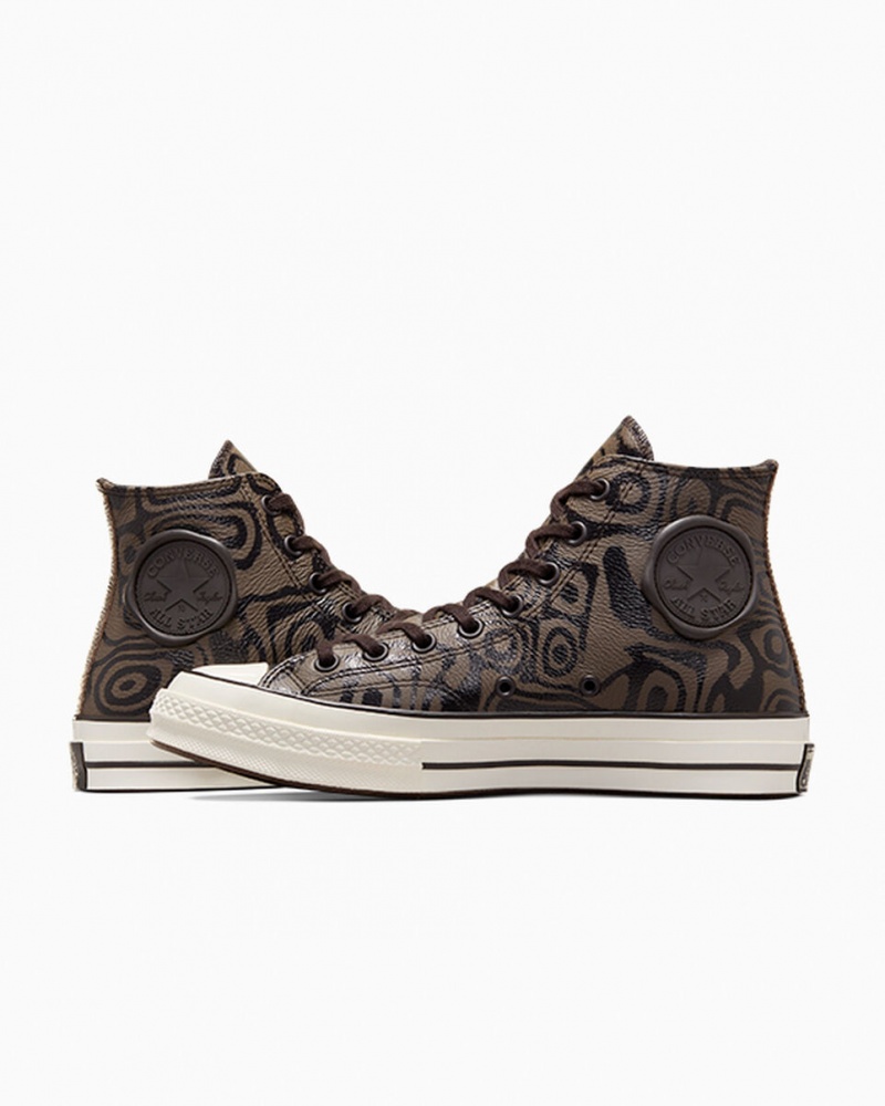 Converse Converse x Wonka Chuck 70 Chocolate Swirl Brązowe | 382956-SUR