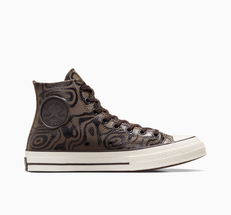 Converse Converse x Wonka Chuck 70 Chocolate Swirl Brązowe | 382956-SUR