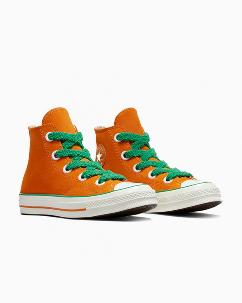 Converse Converse x Wonka Chuck 70 Oompa Loompa Pomarańczowe Zielone | 807345-ZTK