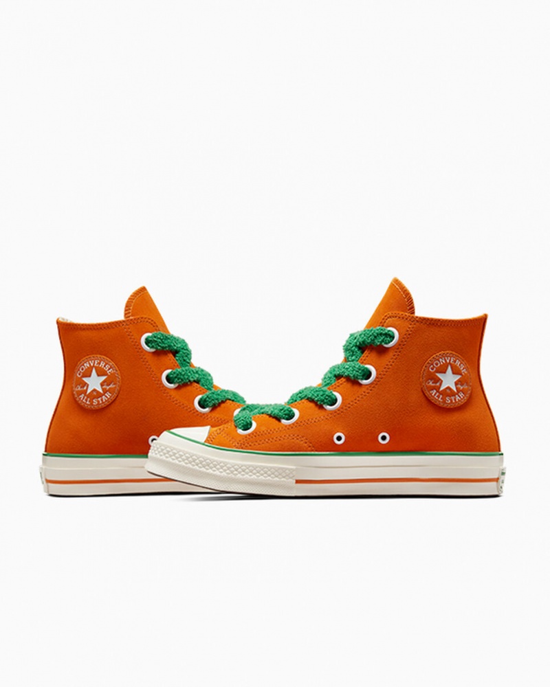 Converse Converse x Wonka Chuck 70 Oompa Loompa Pomarańczowe Zielone | 807345-ZTK