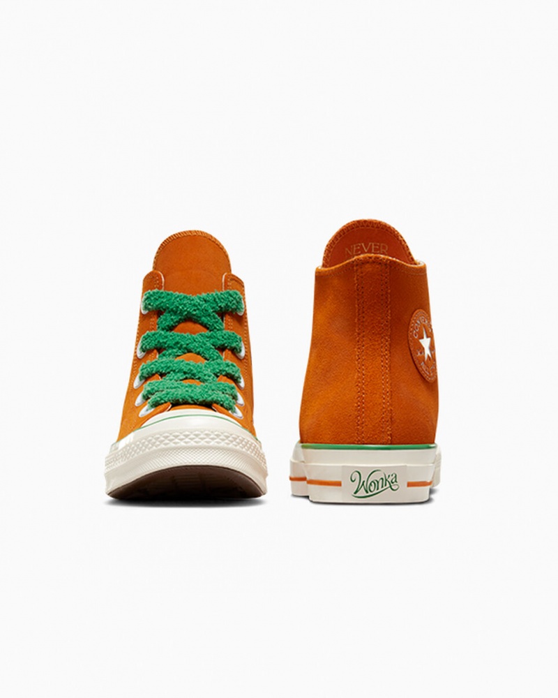 Converse Converse x Wonka Chuck 70 Oompa Loompa Pomarańczowe Zielone | 807345-ZTK