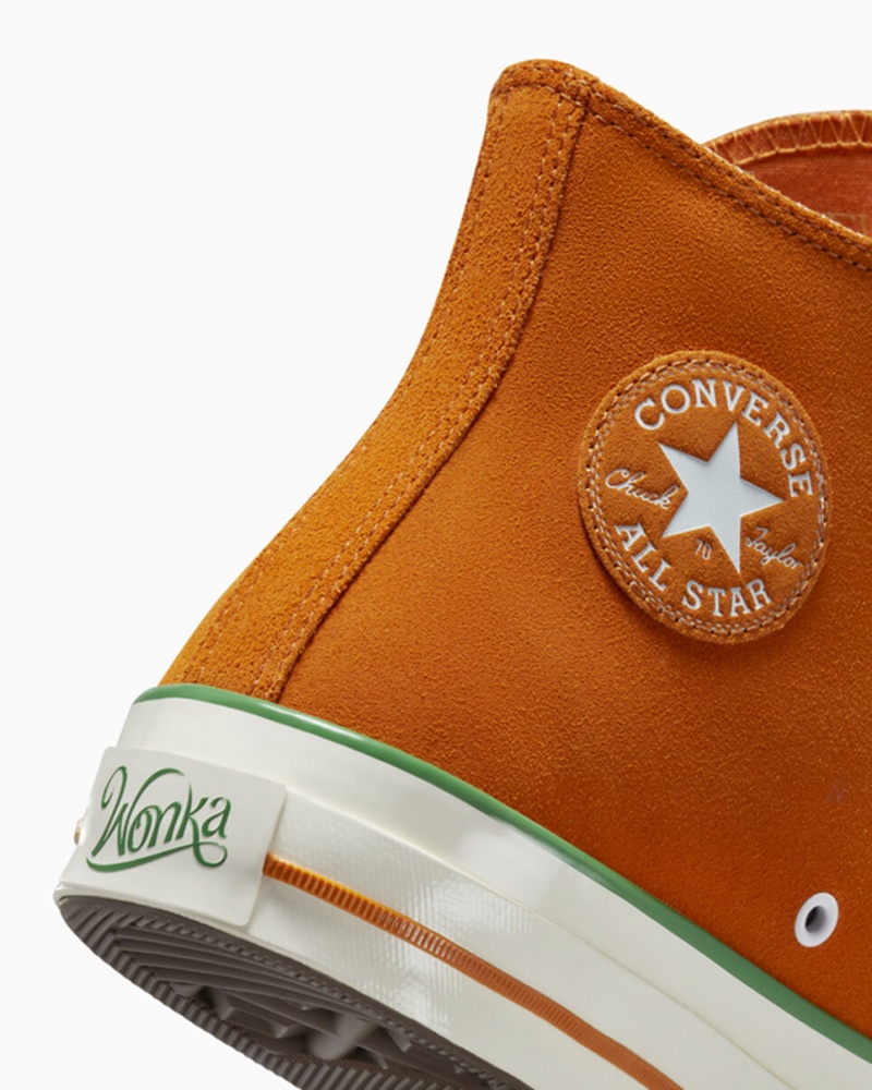 Converse Converse x Wonka Chuck 70 Oompa Loompa Pomarańczowe Zielone | 807345-ZTK