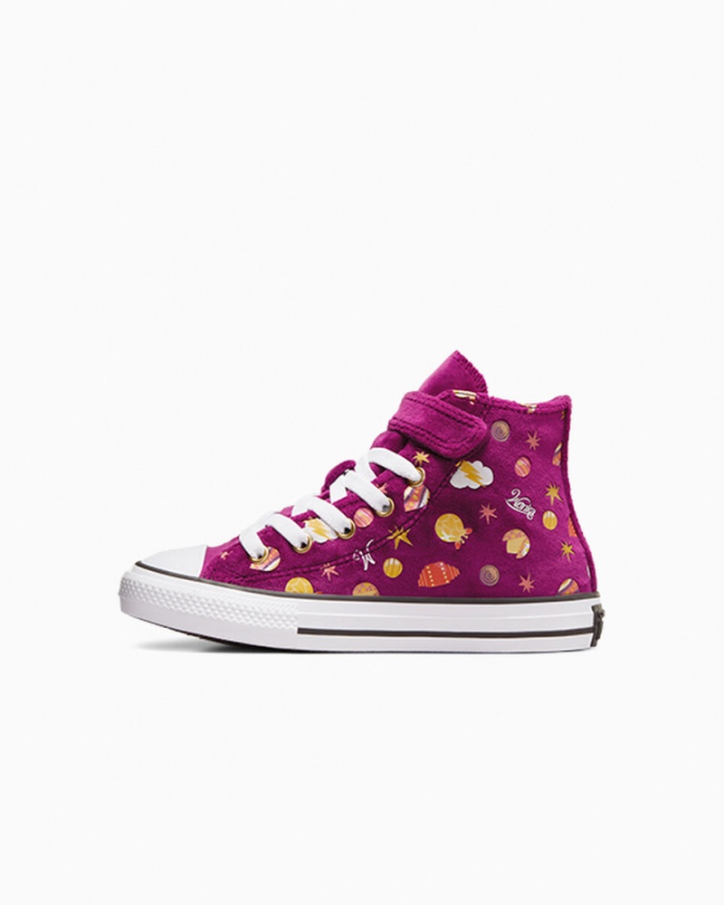 Converse Converse x Wonka Chuck Taylor All Star Easy On Fioletowe Złote Białe | 605384-PJD