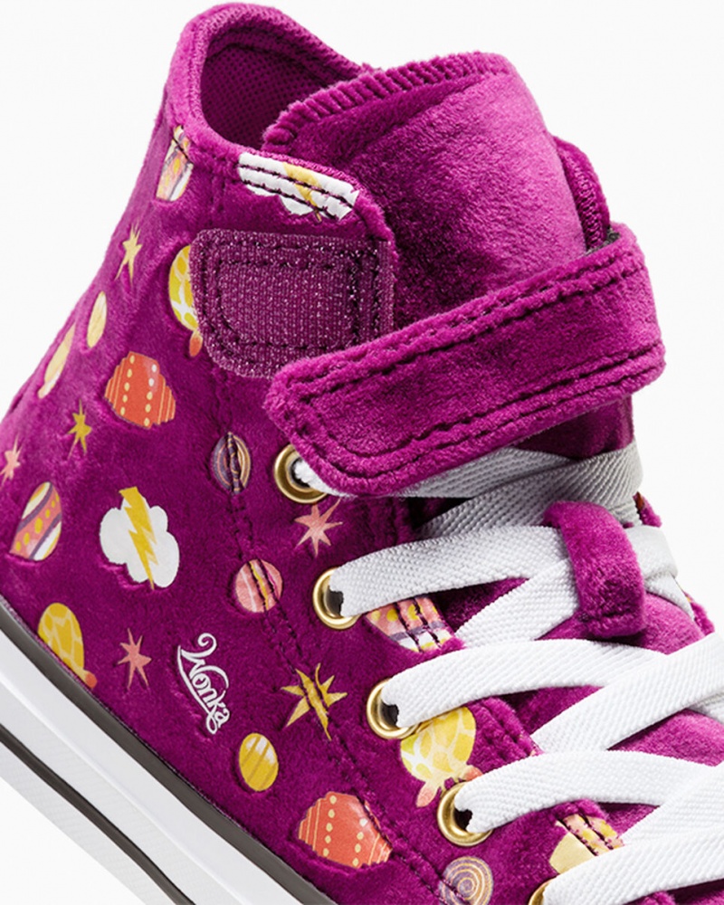 Converse Converse x Wonka Chuck Taylor All Star Easy On Fioletowe Złote Białe | 605384-PJD