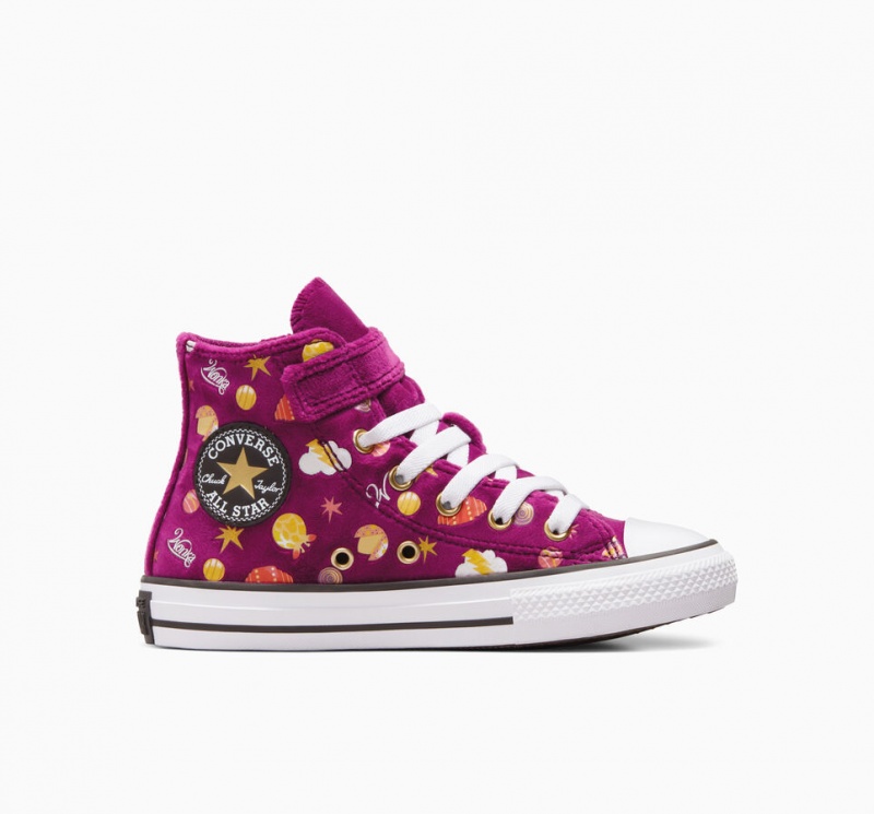 Converse Converse x Wonka Chuck Taylor All Star Easy On Fioletowe Złote Białe | 605384-PJD