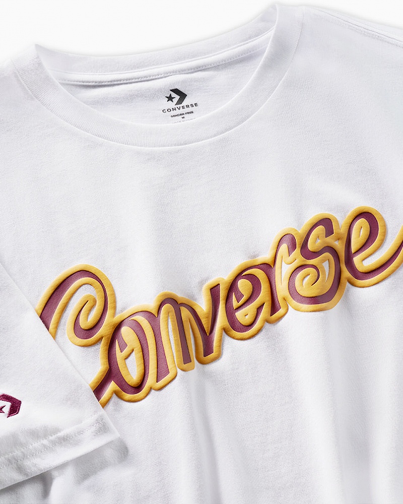 Converse Converse x Wonka T-Shirt Białe | 097564-XKR