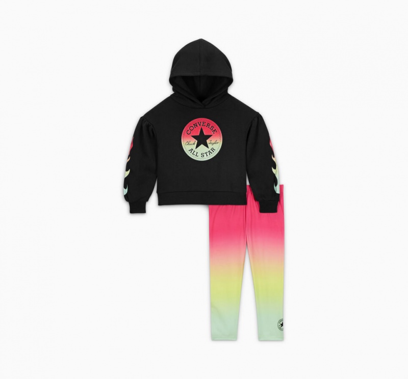 Converse Gradient Hoodie & Leggings Set Różowe | 543890-VCL