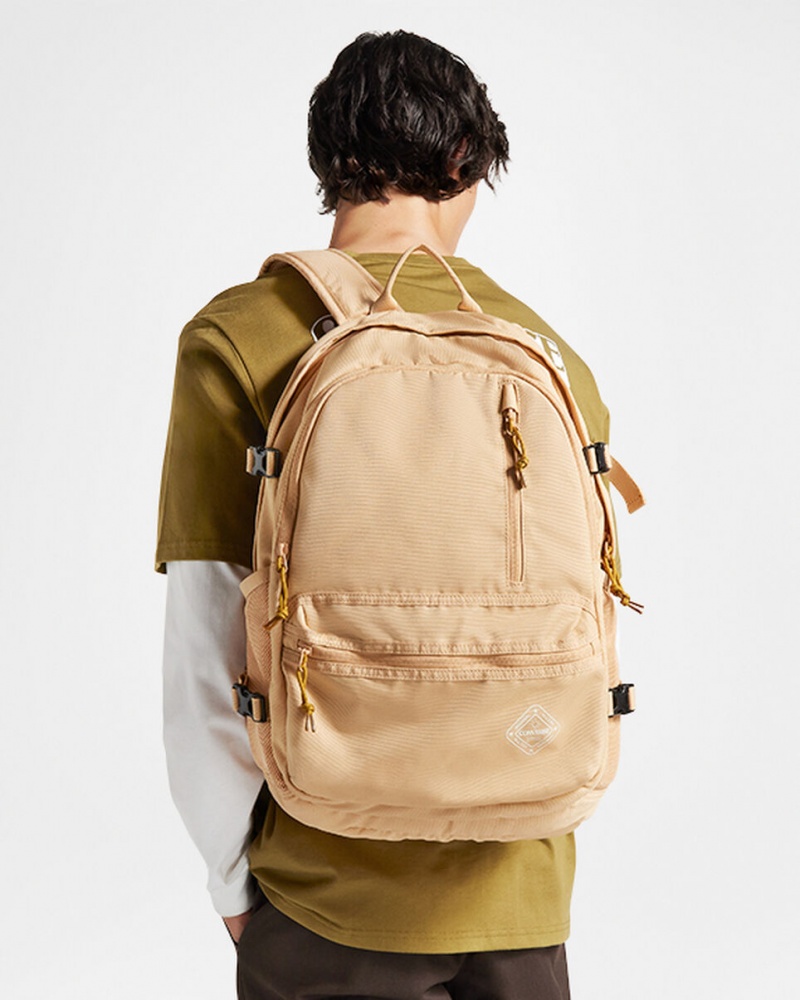 Converse Grafiką Prosty Edge Backpack Epic Dune | 685710-NUS