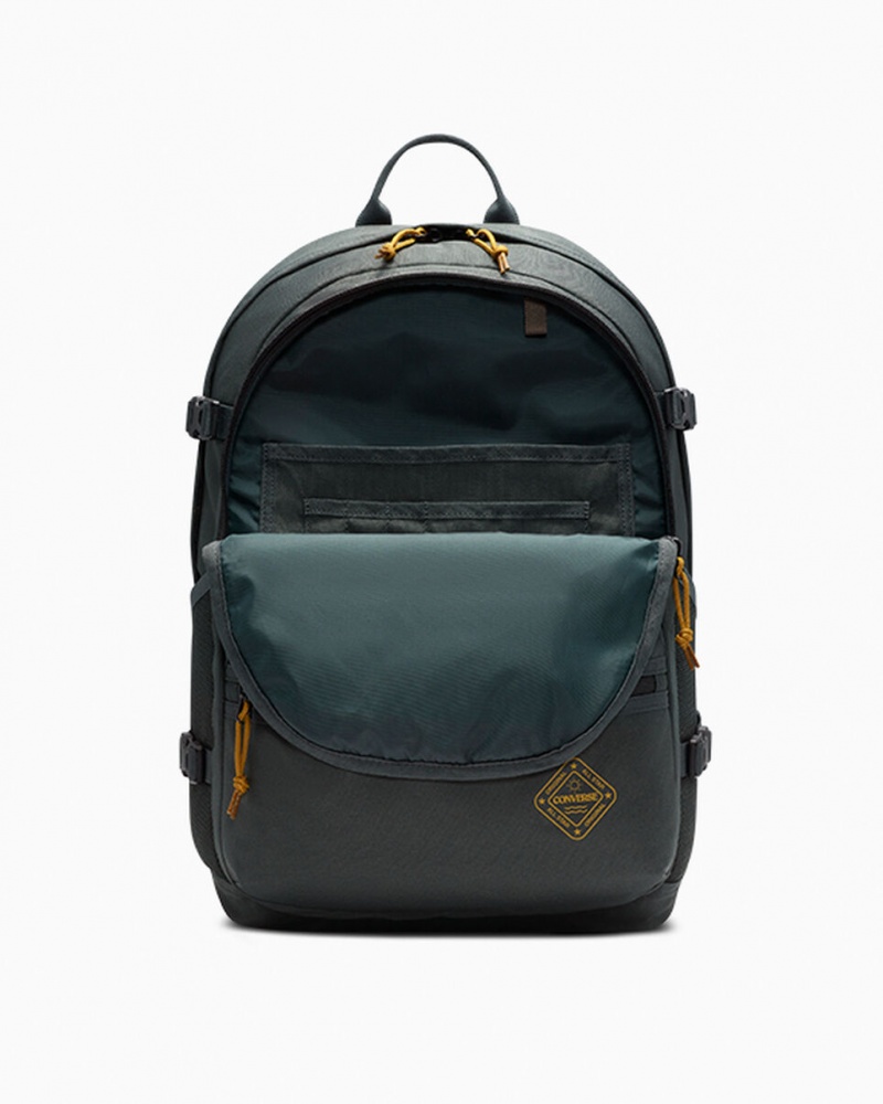 Converse Grafiką Prosty Edge Backpack Zielone | 069734-IMC