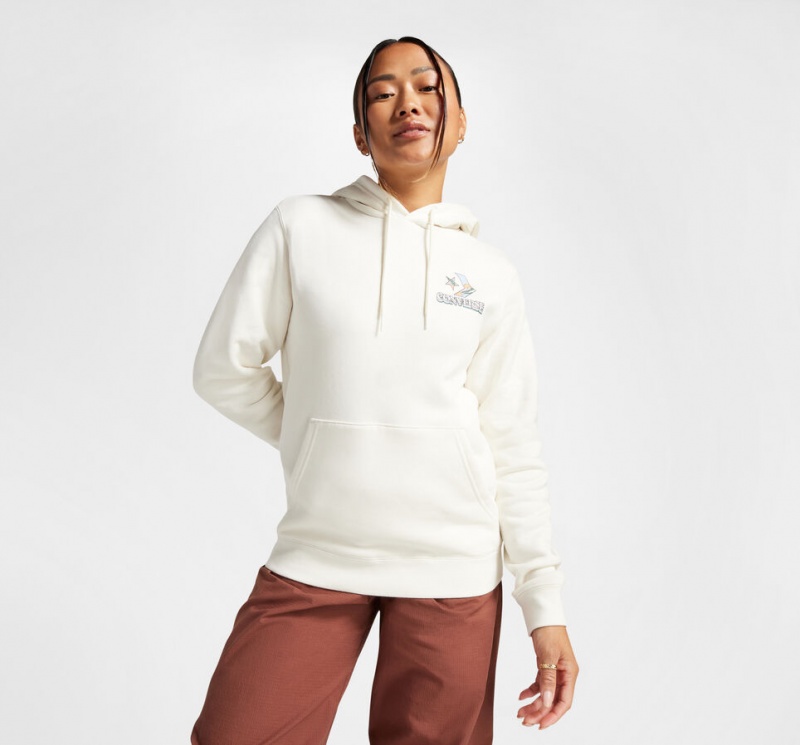 Converse Outdoors Grafiką Hoodie Egret | 362107-XCS