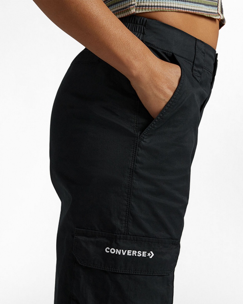 Converse Relaxed Cargo Pant Czarne | 921387-LPS