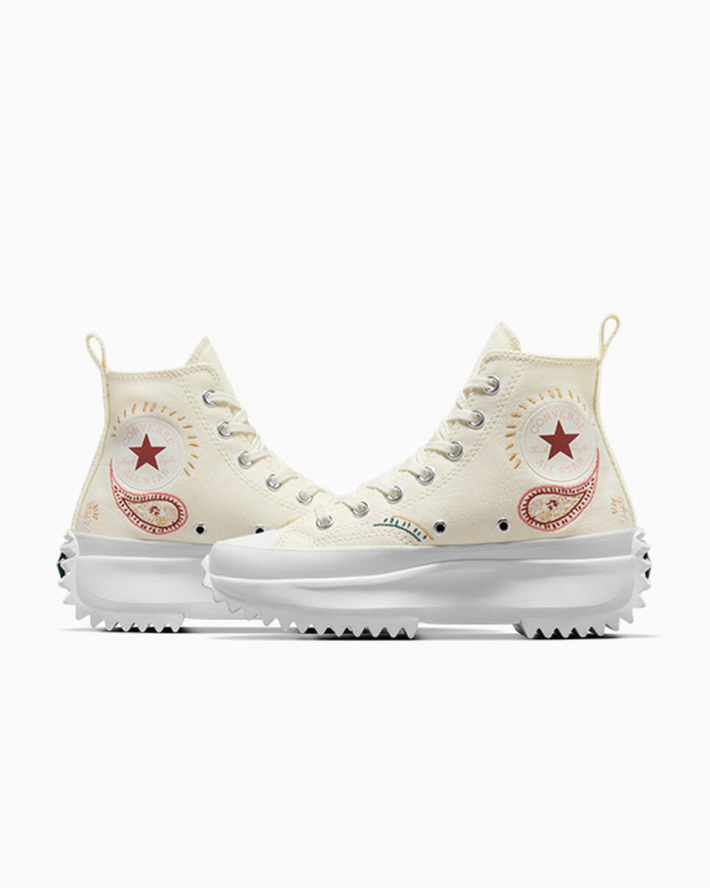 Converse Run Star Hike Platformie Crafted Czerwone Białe | 461529-NHQ