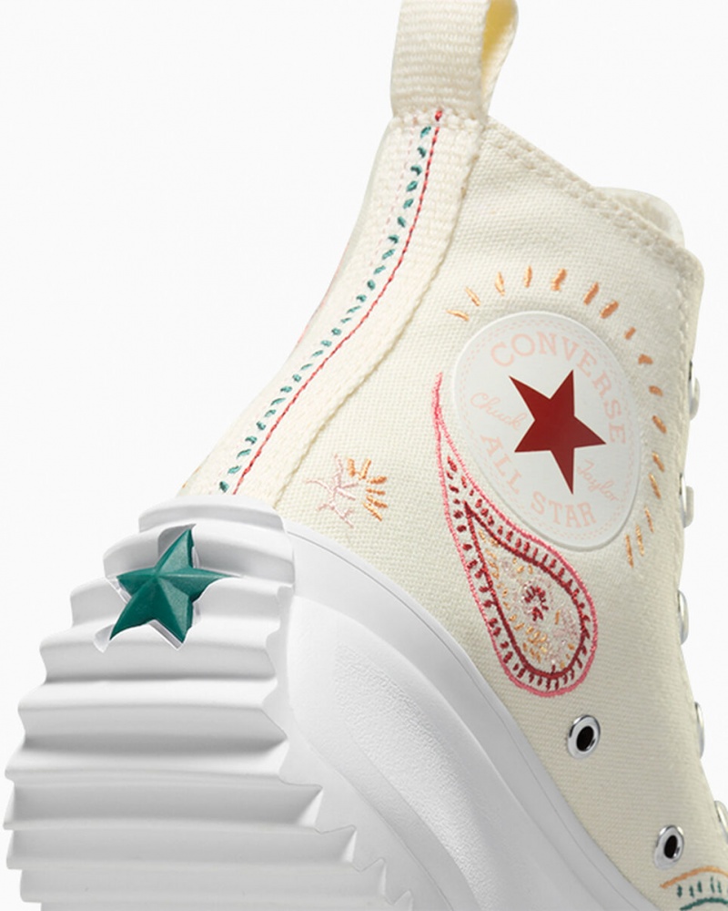 Converse Run Star Hike Platformie Crafted Czerwone Białe | 461529-NHQ