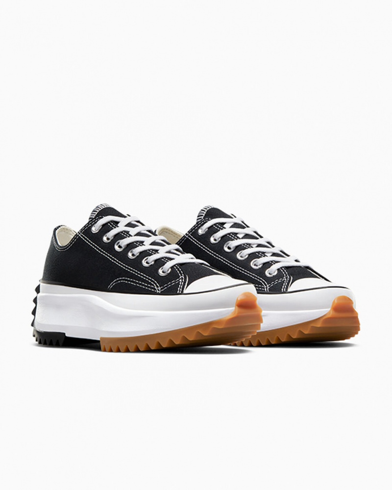 Converse Run Star Hike Platformie Czarne Białe | 593782-CXF