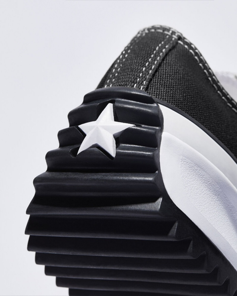 Converse Run Star Hike Platformie Czarne Białe | 593782-CXF