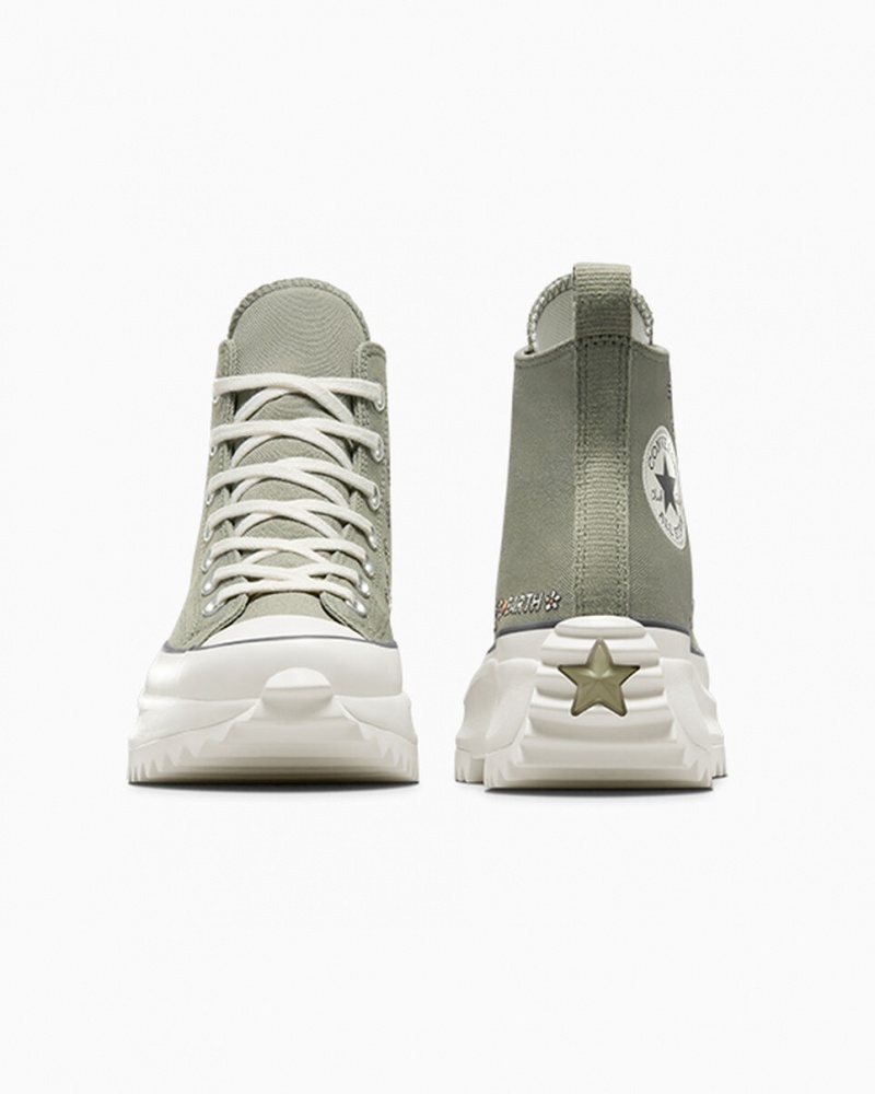 Converse Run Star Hike Platformie Embroidery Głęboka | 652071-EQK