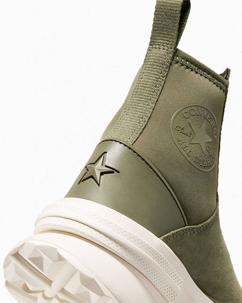 Converse Run Star Legacy Chelsea CX Platformie Zamszowe Utility / Egret / Egret | 961085-FOU