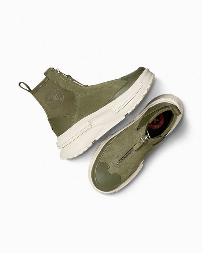 Converse Run Star Legacy Chelsea CX Platformie Zamszowe Utility / Egret / Egret | 961085-FOU