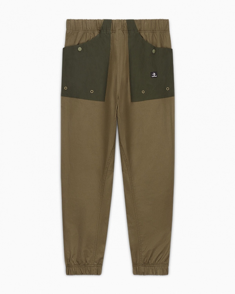 Converse Woven Utility Jogger Khaki | 157268-URB